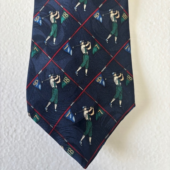 Frame - Vintage Silk Golf Tie - Picture 2 of 4